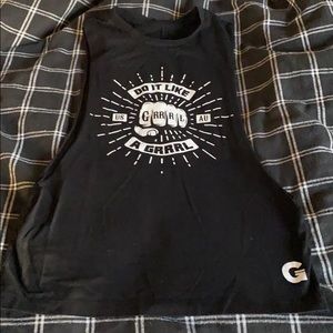 Black grrrl muscle tee